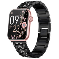 Compatible for AKUMAKA Smart Watch Bands 22mm Jewelry Bling Diamond
